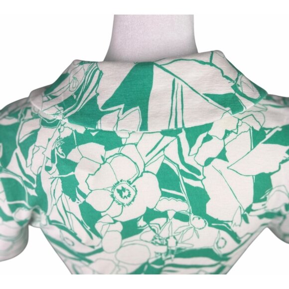 Anthropologie Maeve Ruched Floral Blouse Short Sleeve Womens Top X-Small - Picture 10 of 15